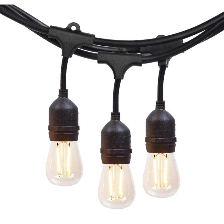 Low Energy Saving Commer Grade String lights Outdoor Edison LED S14 15 Bulbs Ideal for Wedding