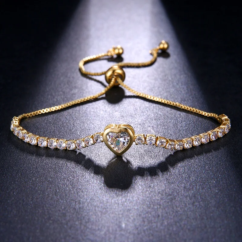 

Wholesale Round Zircon decoration bracelets minimalist  bracelet