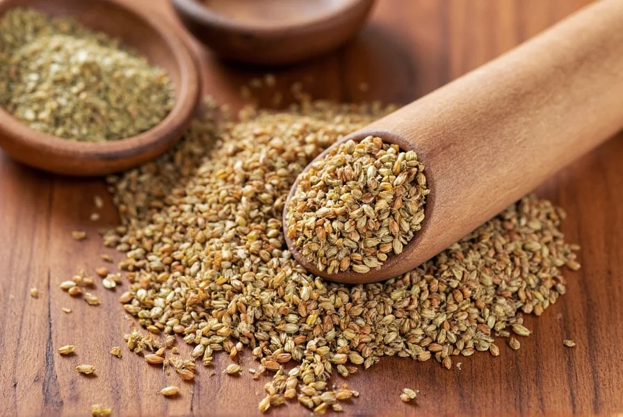 Whole cumin seeds and ground cumin in spice jars