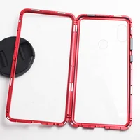 

Stylish Transparent Magnet Electroplated Glass Phone Case Back Cover for Xiaomi Black Shark 2 Pro Mi A3 CC9 CC9e 9T Redmi 8 K20