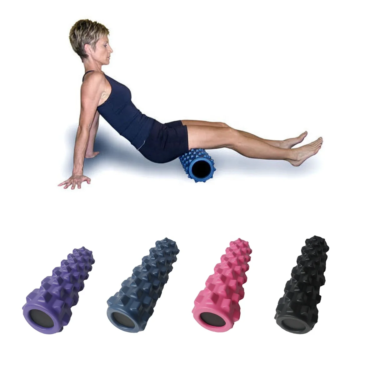 

Pilates Solid point yoga foam roller for Physical Massage back pain
