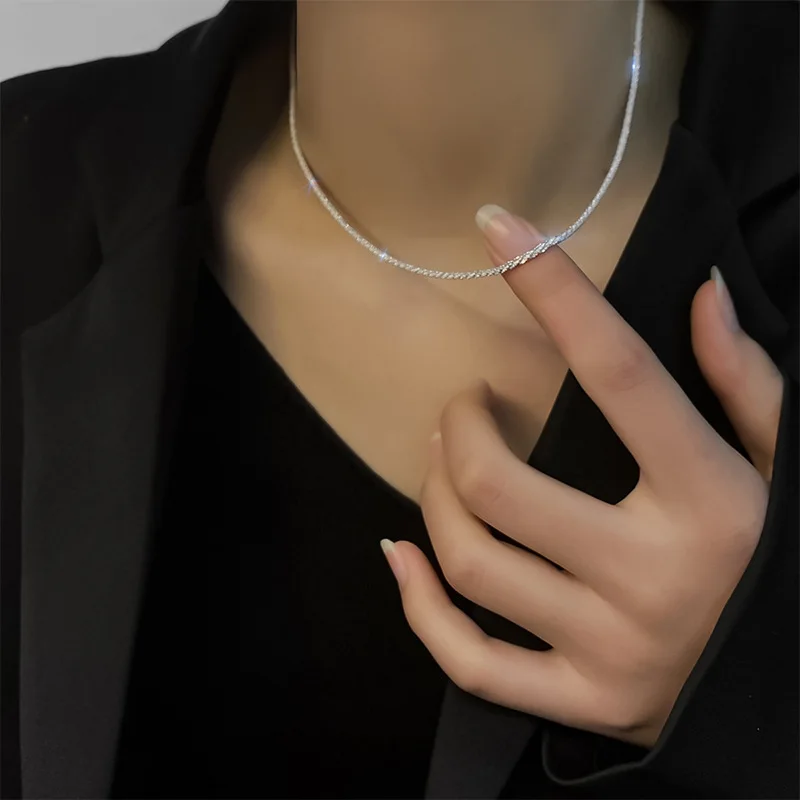 

2021 Luxury custom shiny Chain Necklace women Iced Out Chain Bling Charm Hip Hop Jewelry, Pic