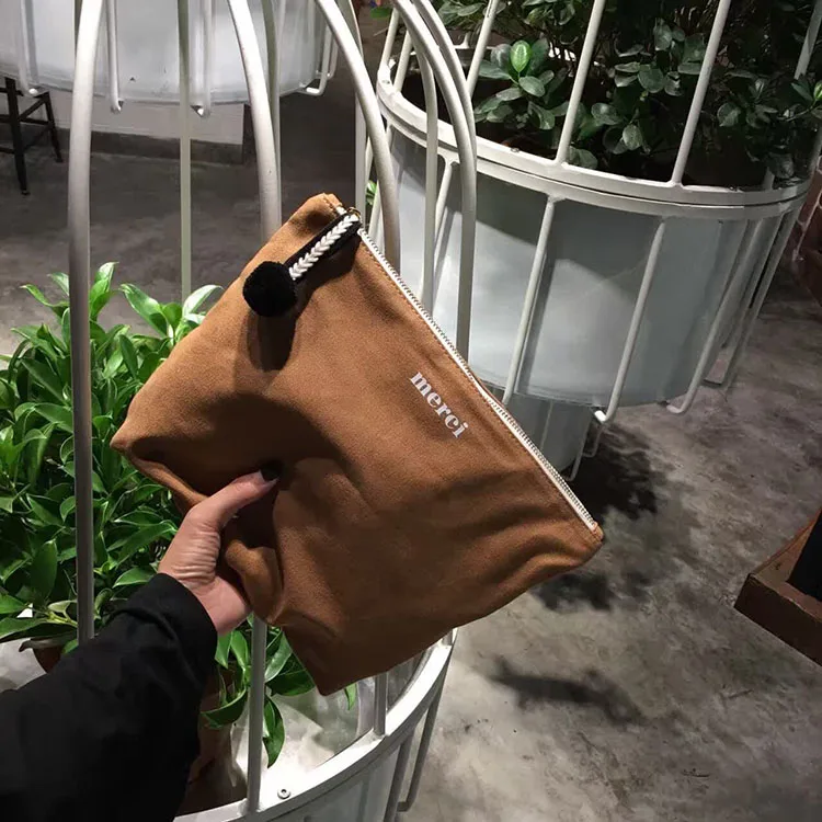 

Canvas bags women handbags ladies brown black canvas makeup bag with zipper custom, Colorful