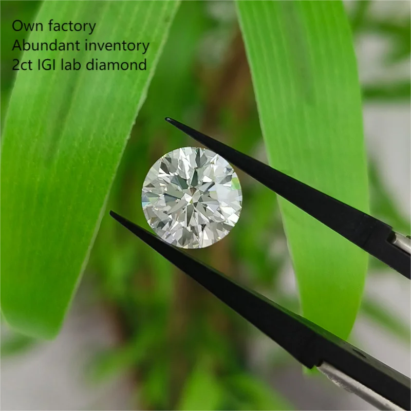 

Starsgem 3ct 4ct 5ct size round diamond cut excellent quality IGI/GIA certified man made HPHT CVD lab grown loose diamond