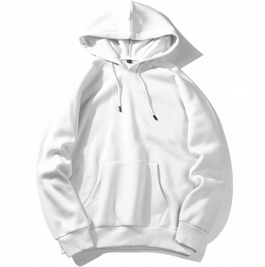 

Custom logo 300gsm high quality plain white pullover sweatshirts oversized blank hoodies for men