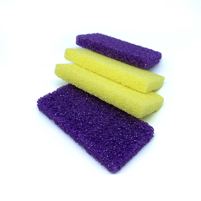 

1600 Pcs/case Disposable Pu Foam Mini Foot Pumice Stone Bar For Feet Pedicure, Yellow, purple etc.