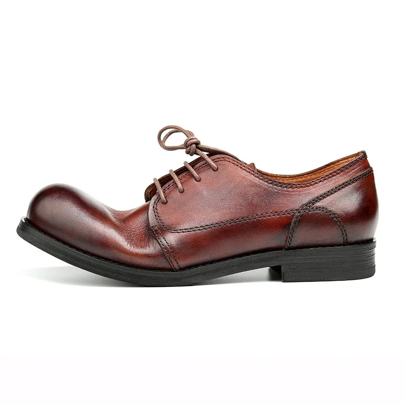 

Luxury brand british style formal dress genuine leather men's handmade office shoes for men