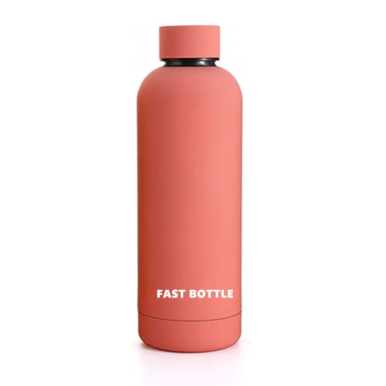 

2020 BPA Free Leak Proof 500mL Double Walled Vacuum Insulated Reusable Flask 18/8 Stainless Steel Water Bottle with lid, Stainless steel color/customized color