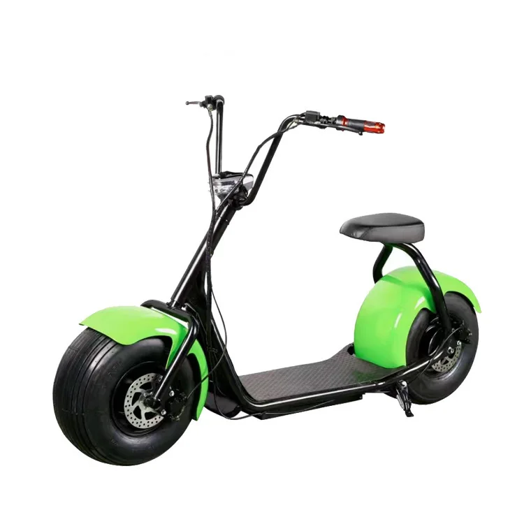 Amazon Hot Sale OED/ODM Citycoco Motorcycle Electric Scooter Two-wheel Scooter 1500w 60v 12ah Seamless Steel Tube Frame CE EN 3H