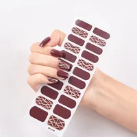 

Wholesale Hot sale fashion nail art sticker 3d artificial fingernails