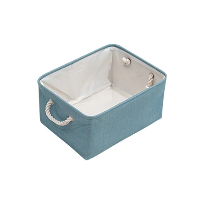 

Hot sale high-quality cotton and linen material collapsible storage box home clothes storage dirty clothes basket