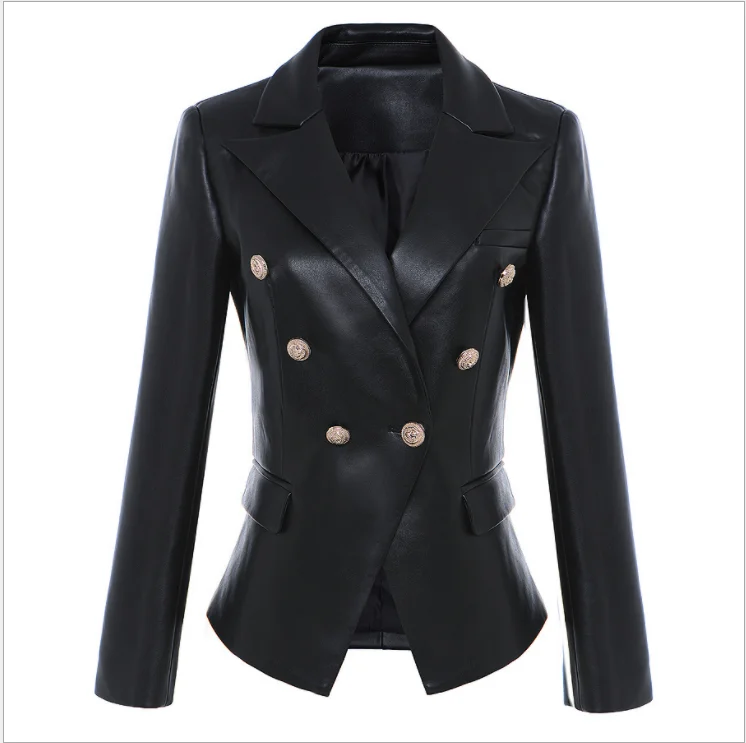 

New Fashion Celebrity Evening Party Leather Ladies Winter Jackets