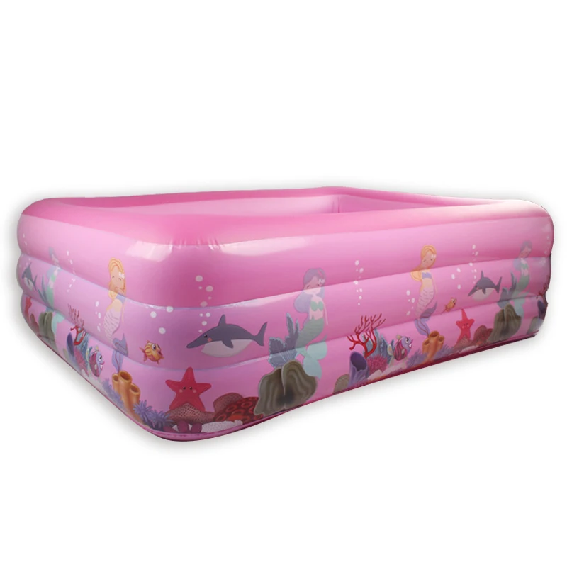 

ActEarlier new arrival Eco-friendly inflatable family swimming poor kids swimming pool, Blue and pink