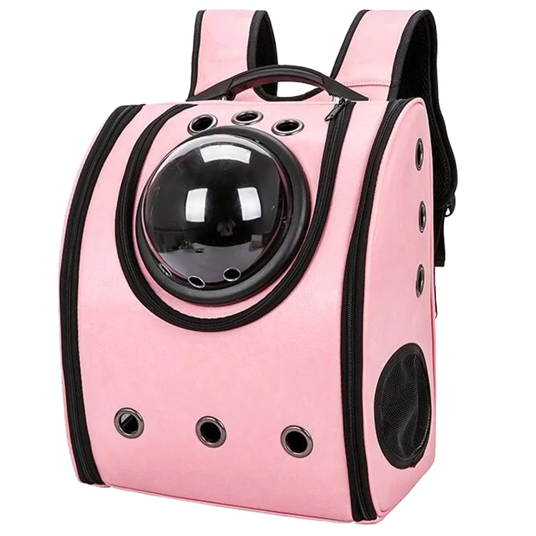 

High-quality foldable leather space capsule pet bag, Customized color