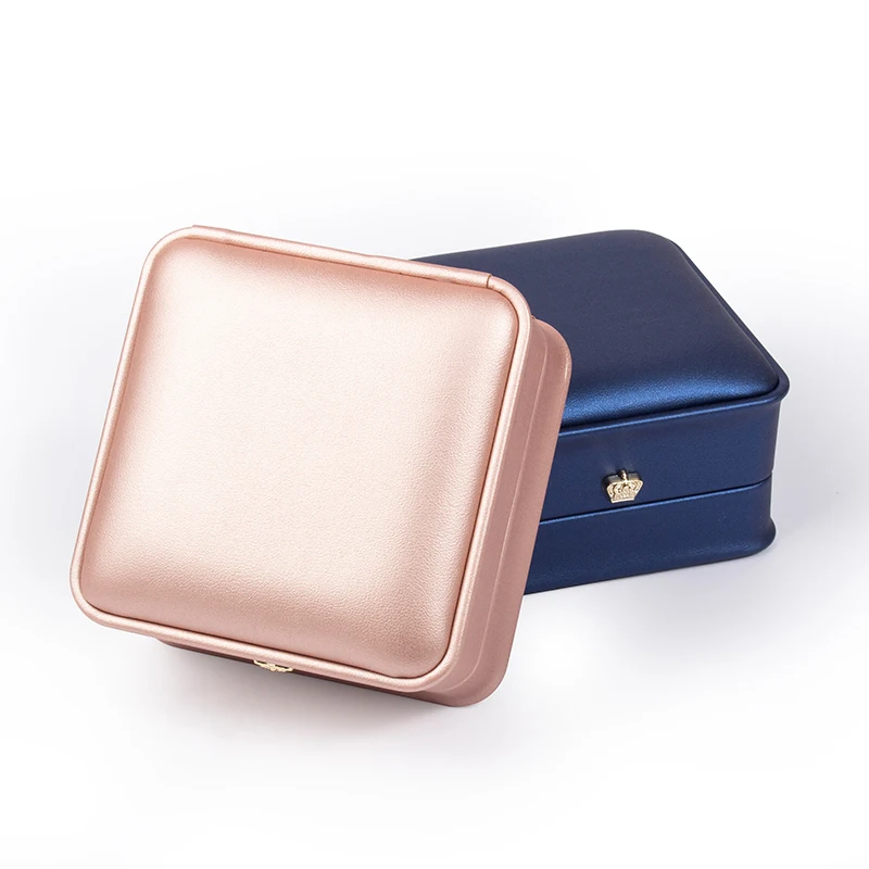 

TA MINGREN Custom Luxury PU Leather Crown Ring Jewelry Gift Packaging Box