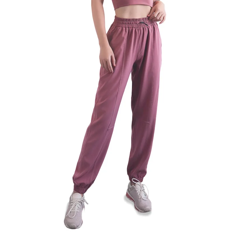 

Private Label Elastic Breathable Jogger Track Pants Sweat Suits Women Workout Drawstring Joggers, Stock color or custom color