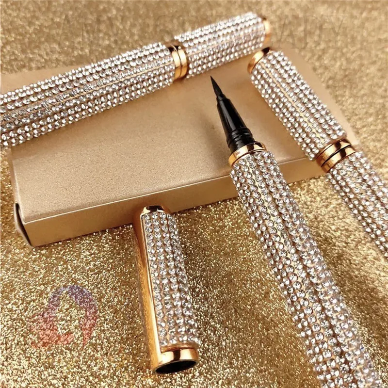

wholesale 3d mink eyelash waterproof eyeliner Gold Lash Glue Eyeliner Pen