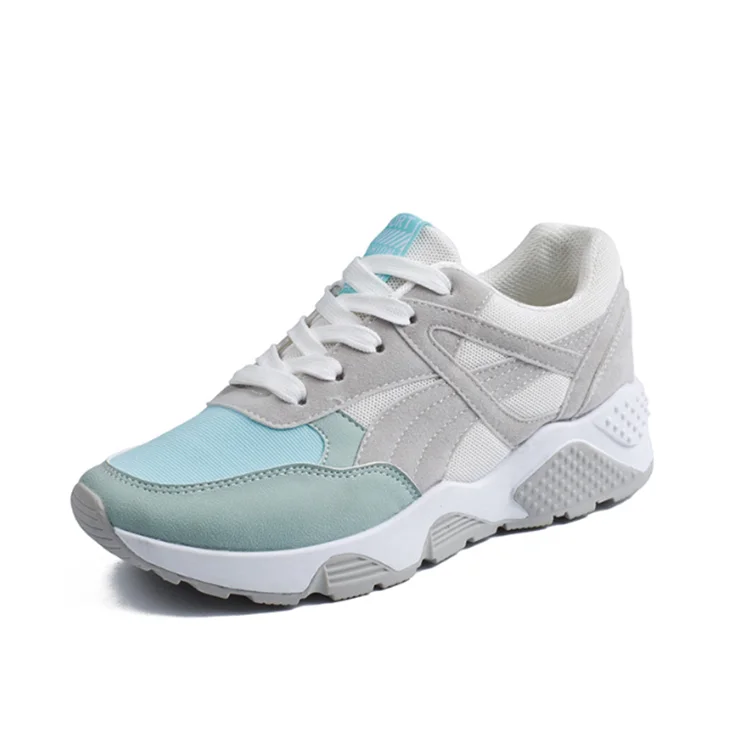 

New Korean women's sports shoes for spring and autumn, Blue , pink , dark gray