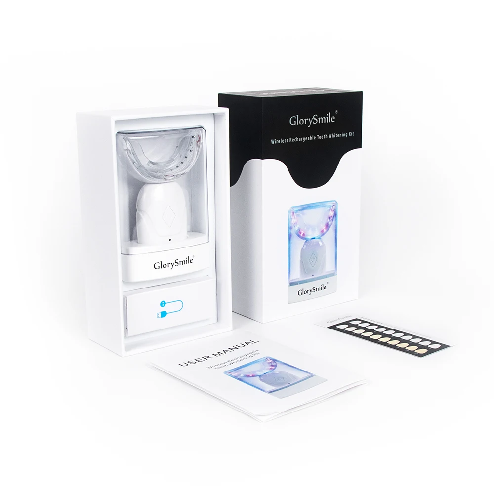 

Glory Smile Best Pro Tooth Whitening Kit 2021 Wireless Teeth Whitening Led Kit With Private Logo