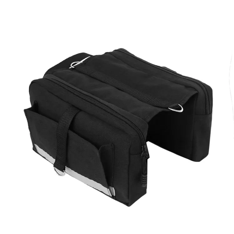 

Outdoor Lightweight Portable Adjustable Canvas Reflective Dog Pack Hound Backpack Saddle Bag Travel Pack, Black
