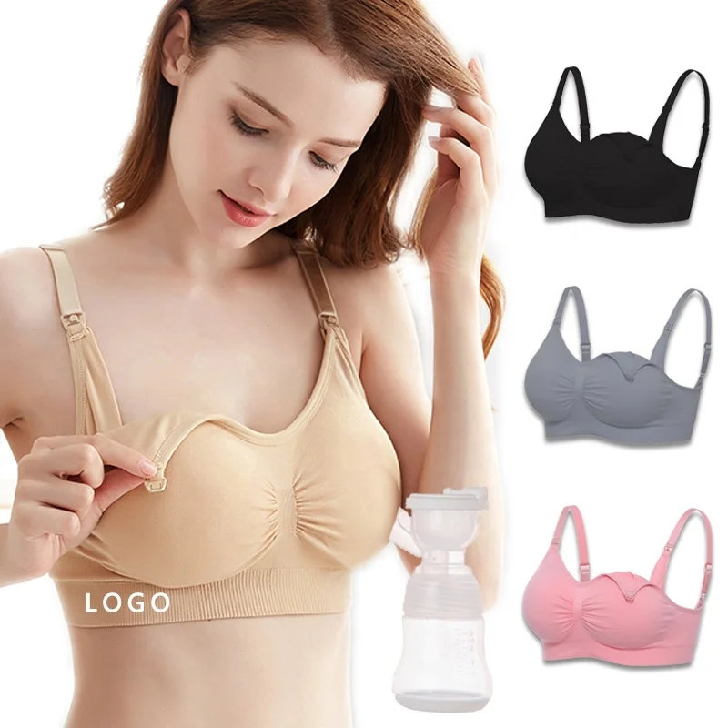 

Women Seamless Wireless Nursing Bralette Adjustable Straps Underwear Pregnancy Women Maternity Bra Brassiere Nursing #3701