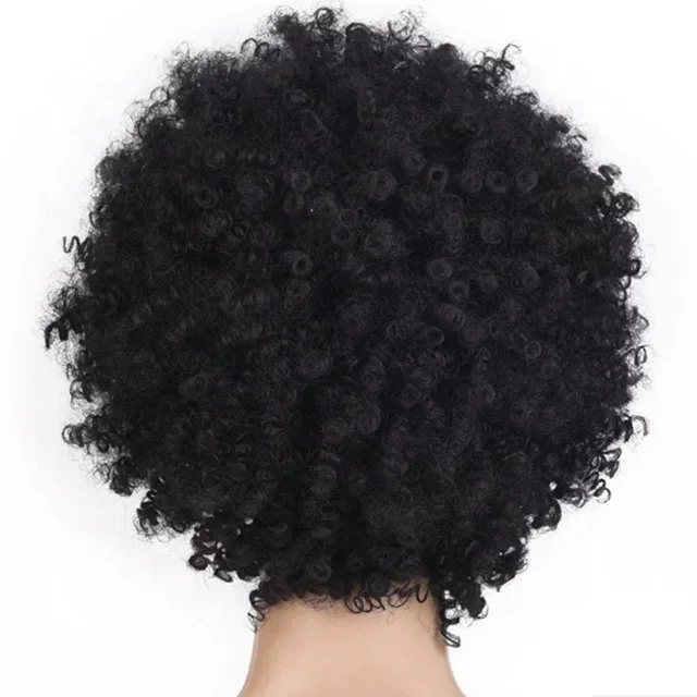 

Women Wig Afro-hair Short Curly Wig For Black Women Synthetic Chemical Fiber Headgear