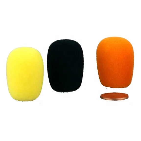 

Free Shipping (36mm) 36*24*9MM Mic Foam Covers Lavalier Microphone Windscreen for Variety of Headset Microphone