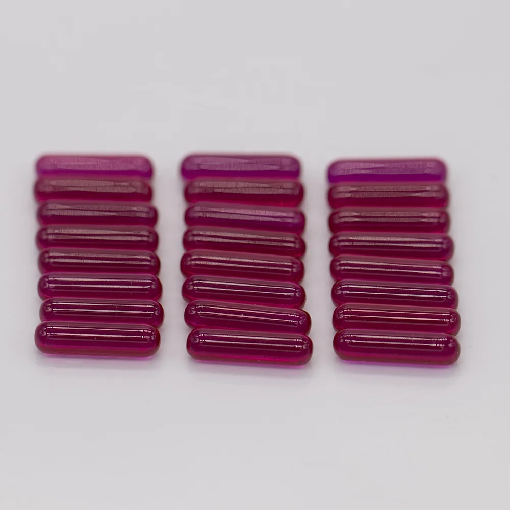 

Customize 3# 5# ruby pill shape Jewely & Watch Bearing Synthetic ruby cylinder