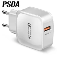 

1USB QC 3.0 Wall Fast Charging Adapter Mobile Phone Charger For iphone X Samsung Xiaomi mi9 USB Charger Quick Charge 3.0