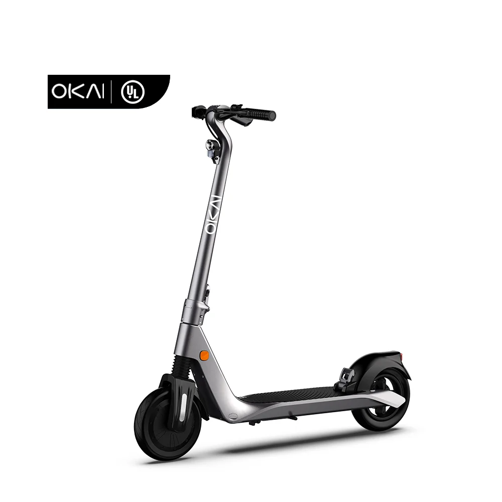 

OKAI ES500 Made In China Superior Quality 350W 100kg load Dual Motor Electric Scooter Eu Warehouse Eu Warehouse, Silver gray