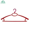 Avisday Red Plastic Clothes Hangers Swivel Plastic Hook Scarf Ring Functional Plastic Hanger for Drying or Display