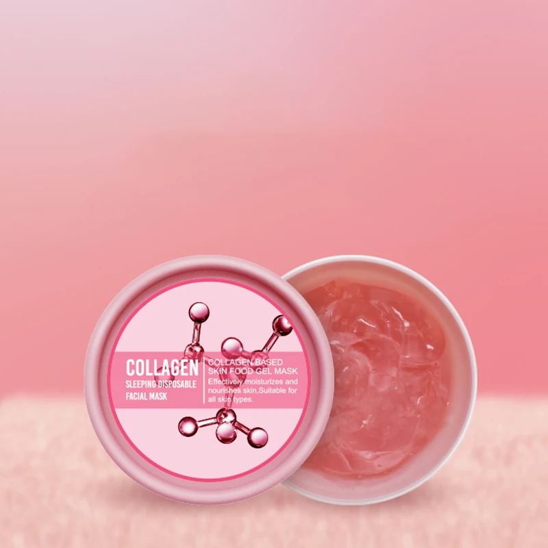 

Rose Free Wash Sleeping Face Mask Private Label Skin Care Whitening Brightening Sleep Facial Korean Beauty Cosmetics