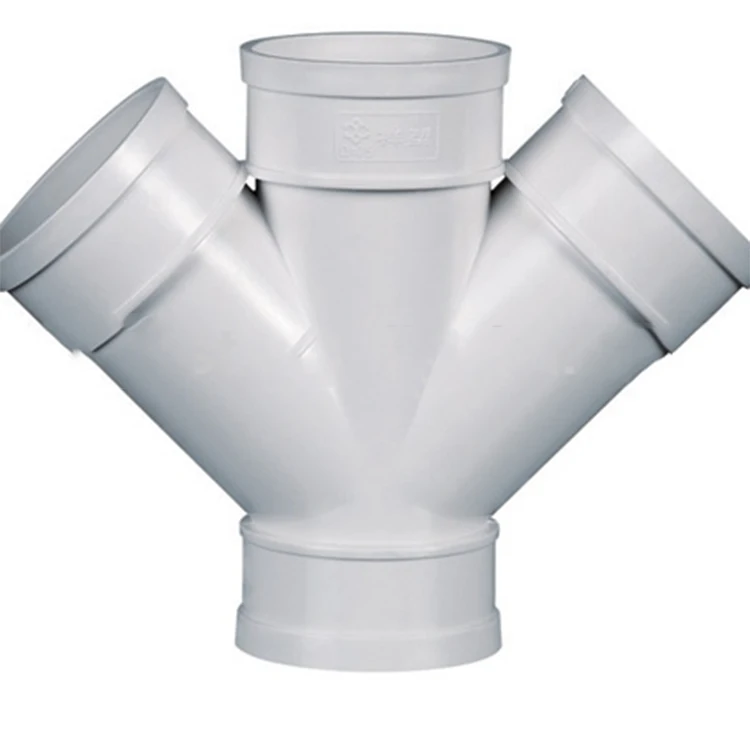 Plastic Pijp Montage Zijuitgang Tee Pvc Elleboog Buisleidingen 4 Manier