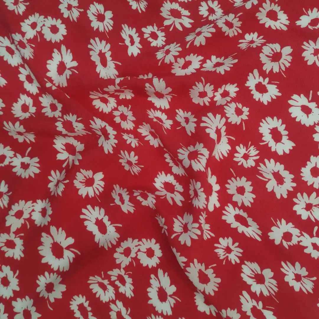 
Hot selling China manufacture screen printing viscose /rayon light and soft handfeeling fabric for fashion ladies 