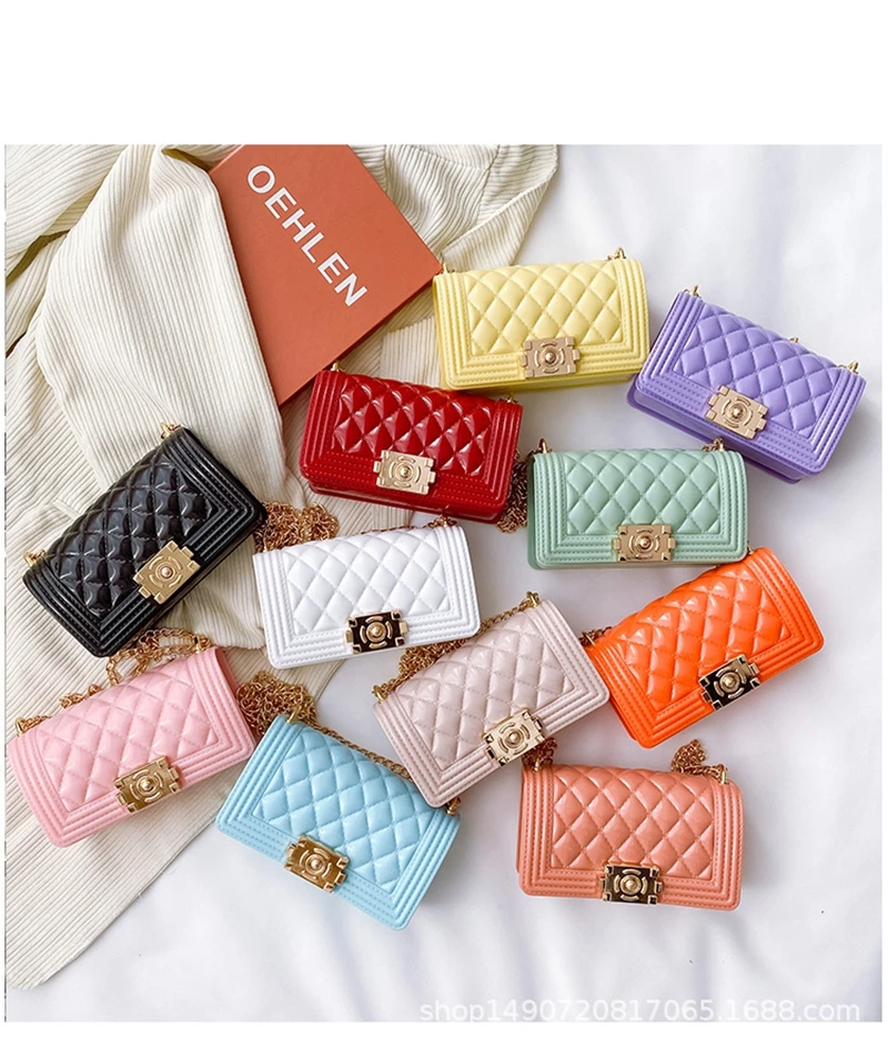 

trendy bags Jelly Purse Fashion small kids handbags girls cheap Ling shoulder bags mini purses and handbags women