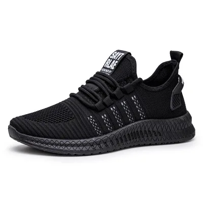 

Men's Running Shoes Lace-up Sneaker Anti-Slip Breathable Sport Shoe Comfortable Walking Shoe