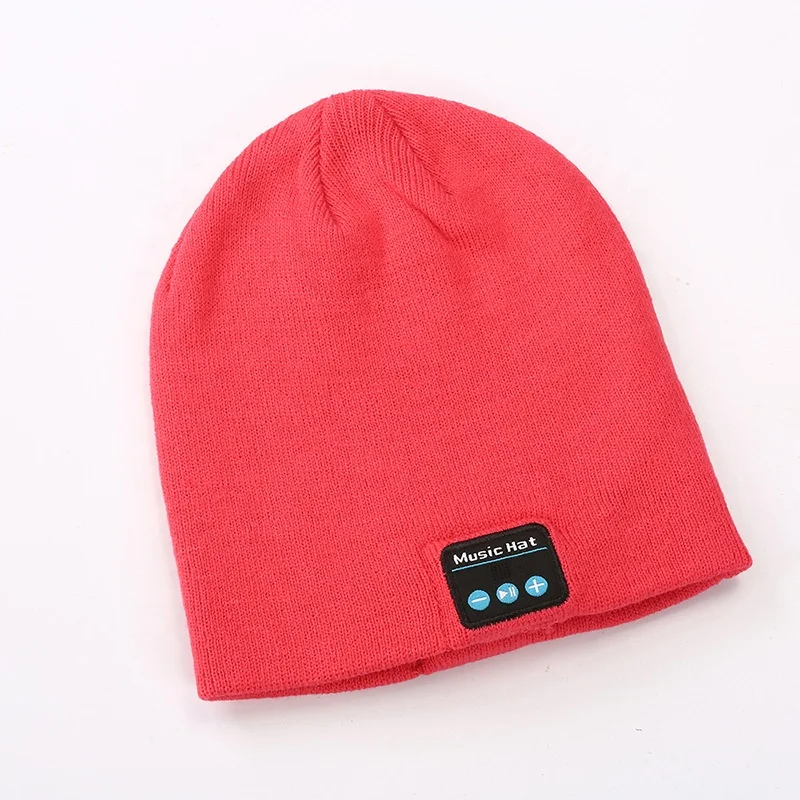 

2021 New Fashion Unisex Warm Wireless Earphone Smart Music Knit Hat Custom Blue tooth Winter Hats Beanie with Headphone