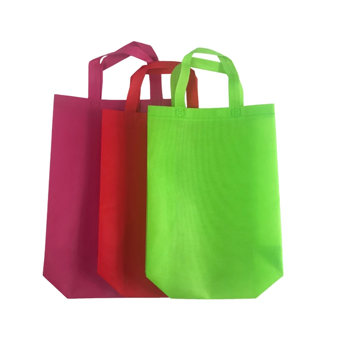 

High quality Colorful Eco friendly advertising promotional bags pp non woven fabric for shopping spunbond shopping bag