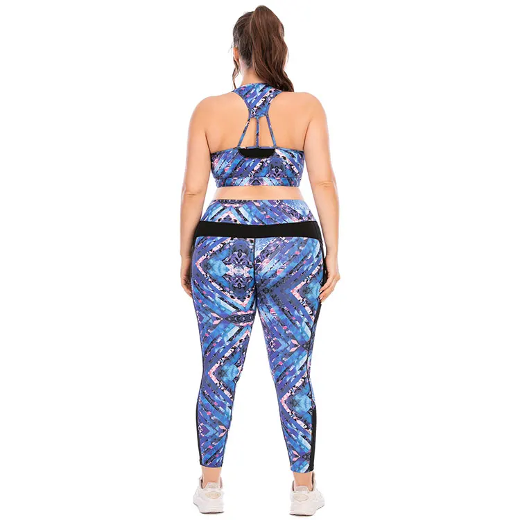 

Custom plus size yoga legging sets big size seamless yoga suit women workout gym sets xxxl