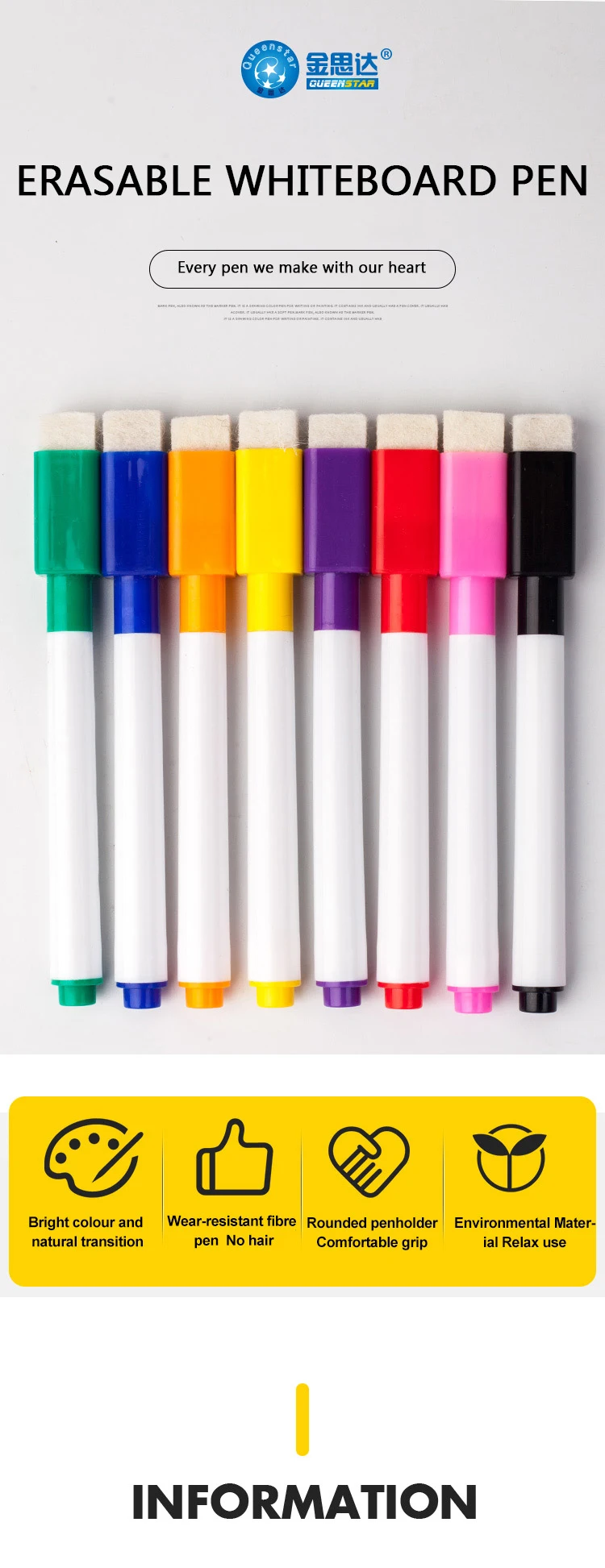 Mini Custom Dry Erase Washable Whiteboard Marker Pen Buy Washable