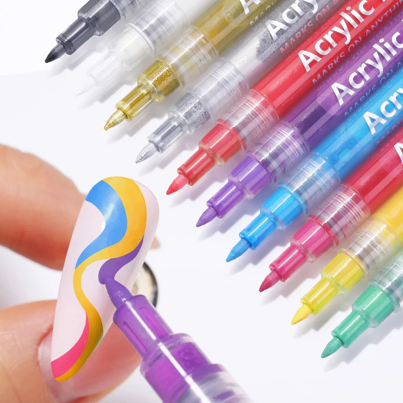 

1 Pc Nail Art Graffiti Pen Black Gold Color UV Gel Polish Design Dot Painting Drawing Pen Liner Brush Nail DIY Flower Tools