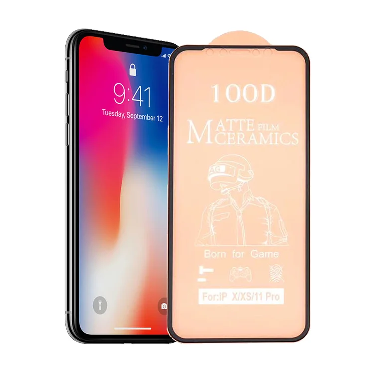 

Wholesale 100D Ceramic Matte Screen Protector for iphone x for iphone 11 6 7 8 plus 12