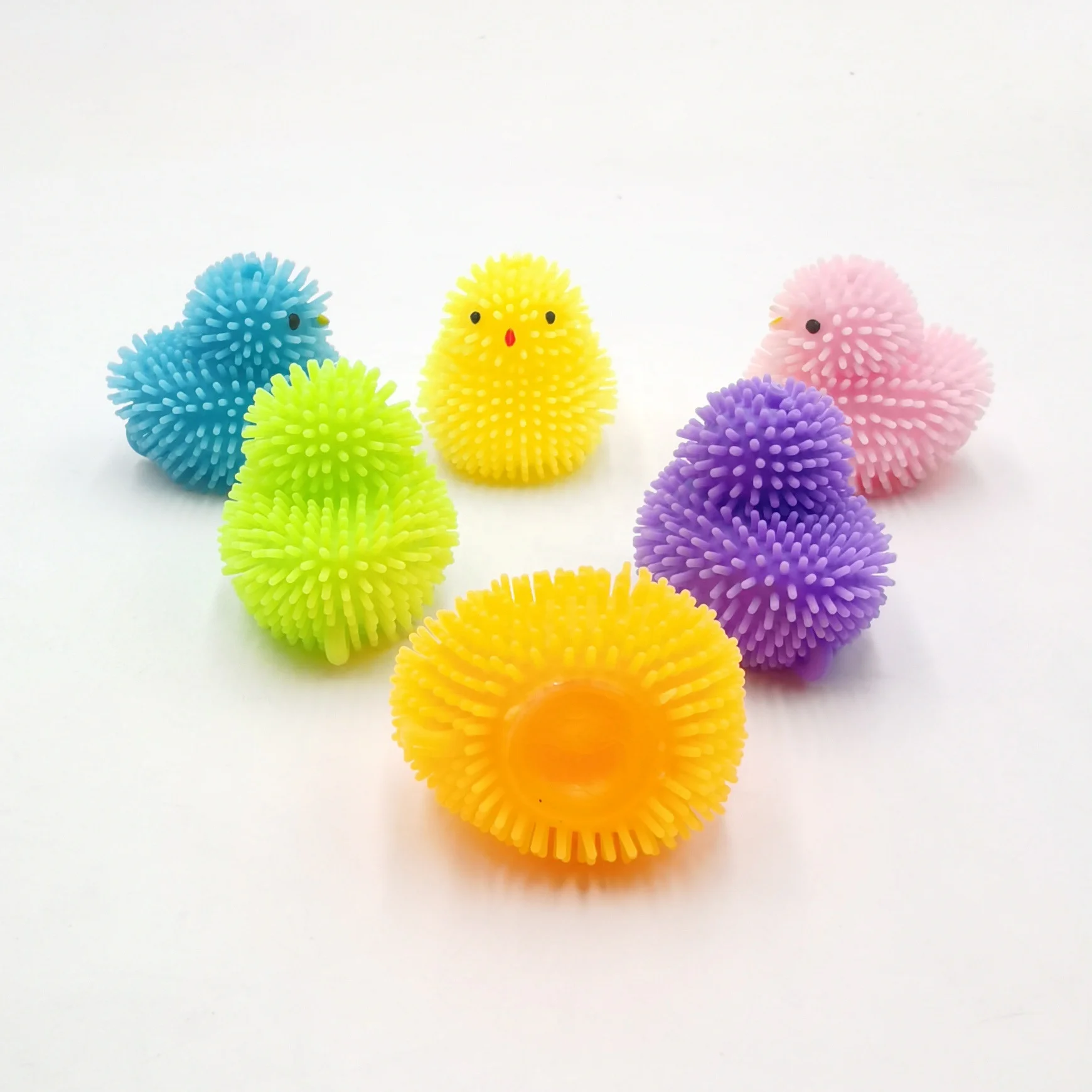 
Wholesale Mini Chick Plastic Capsule Toy Cute Stress Relief Small Flashing Animal Toy for Egg 