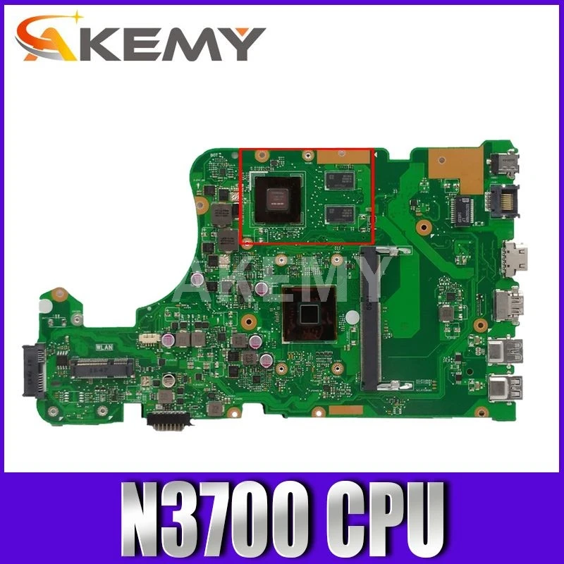 

X555S for ASUS X555SJ K555SJ K555S laptop motherboard X555S mainboard test OK N3700 cpu 4Cores