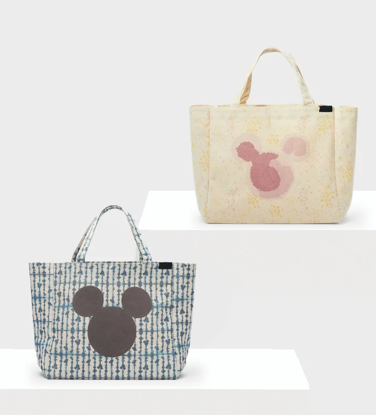 

new design Wholesale factory Mickey pattern 2021 new canvas tote bag, Picture