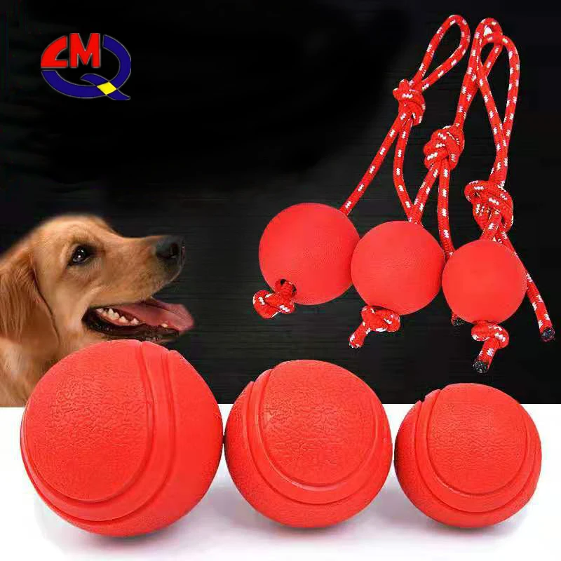 Custom Logo And Packaging Rubber Dog Ball Toy Pet Ball Chew Toys For