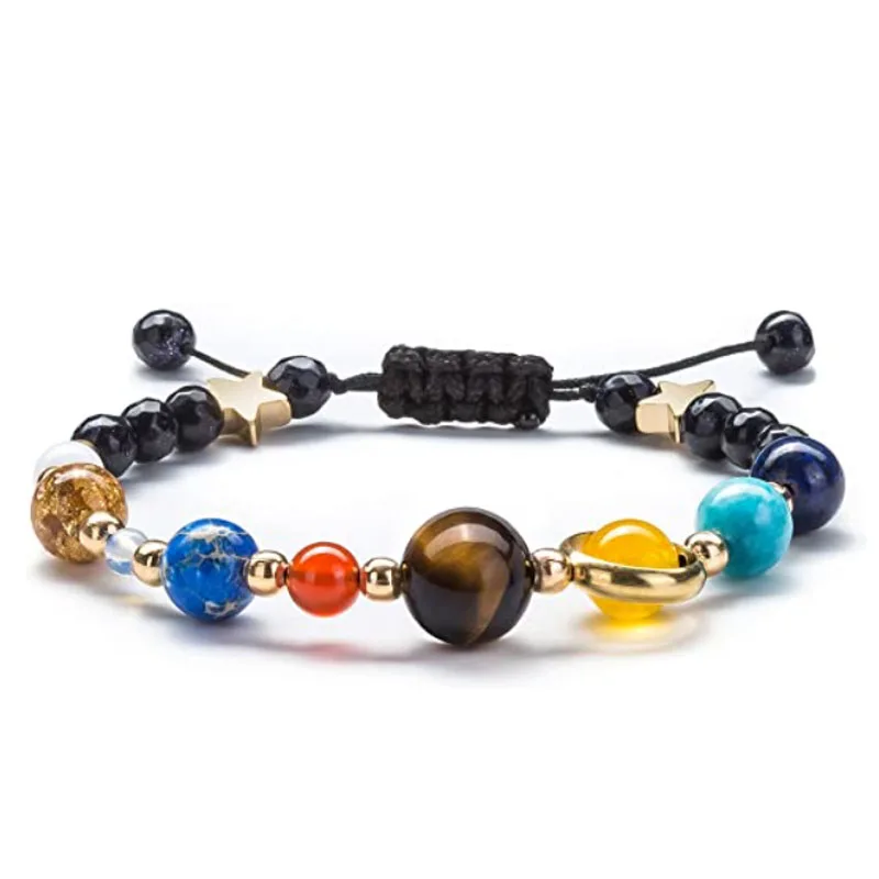 

New fashion solar system cosmic Galaxy eight planets Bracelet