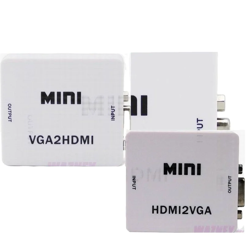 

Mini VGA to HDMI Converter Box HD 1080P Video Audio VGA2HDMI HDMI2VGA HDMI to VGA AV Adapter For PC Laptop DVD to HDTV