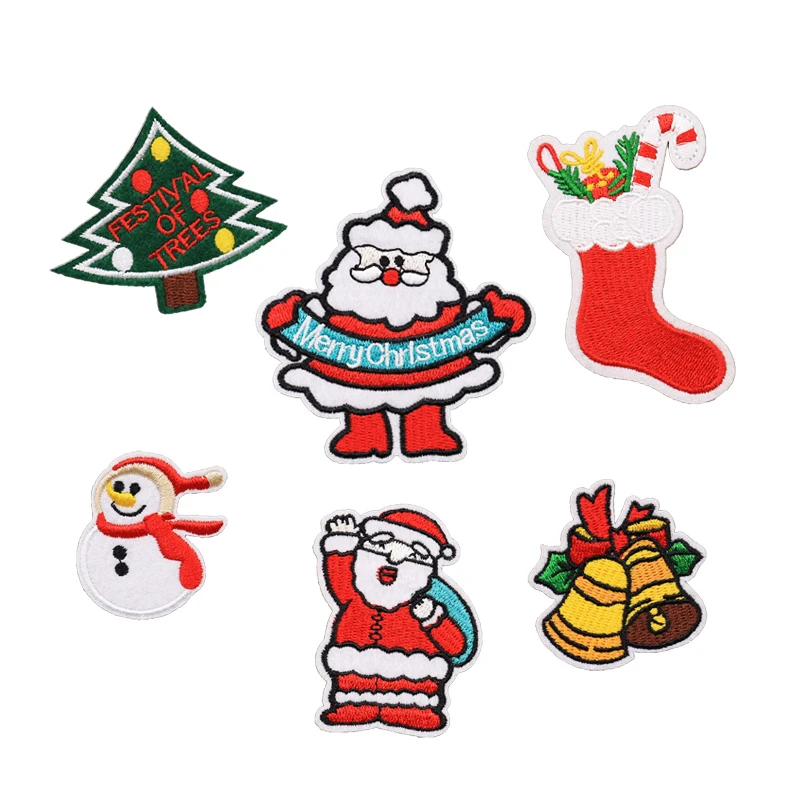 

Ventralex custom christmas clothing decor iron on fashion 3d bag hat sweater soft pvc machine wholesale embroidery patches