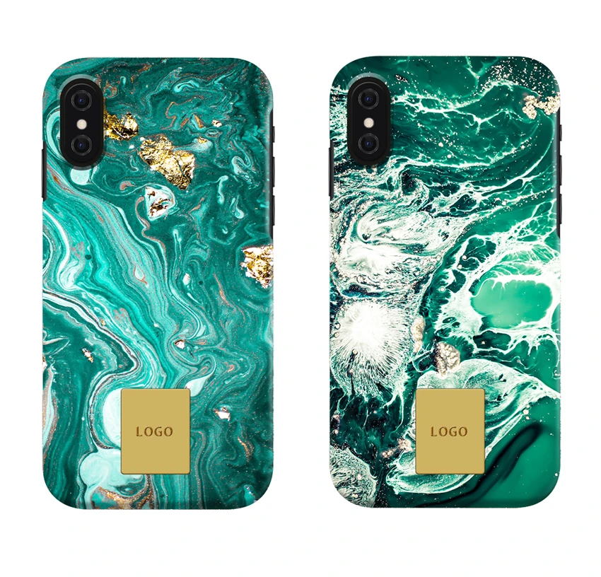 

Customized Luxury Hard PC Watertransfer Case with Gold Metal Plate Mobile Phone Case Cover For iPhone 678PLUS XS 11 12 Pro Max